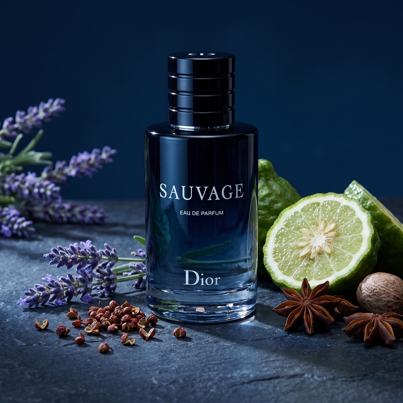 Dior Sauvage EDP with bergamot, Sichuan pepper, lavender and star anise