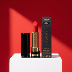 Gucci Sheer Lipstick 670 Ladybird editorial still life