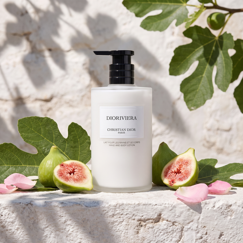 Dior Dioriviera Hand and Body Lotion with fresh figs and rose petals