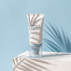 SKIN1004 Centella Hyalu-Cica Sun Serum SPF50+ in summer palm-leaf shadows