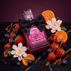 Juicy Couture Viva La Juicy Noir with wild berries, gardenia and caramel