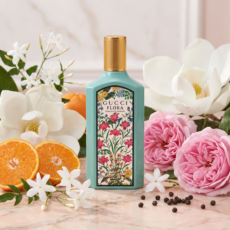 Gucci Flora Gorgeous Jasmine with jasmine, mandarin and magnolia