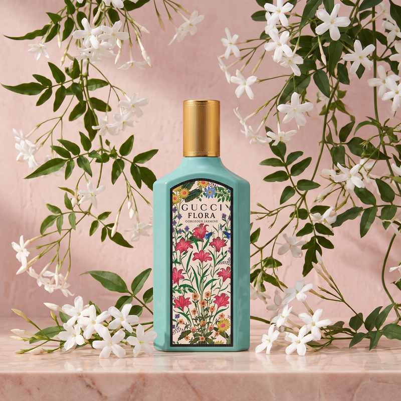 Gucci Flora Gorgeous Jasmine in jasmine vines