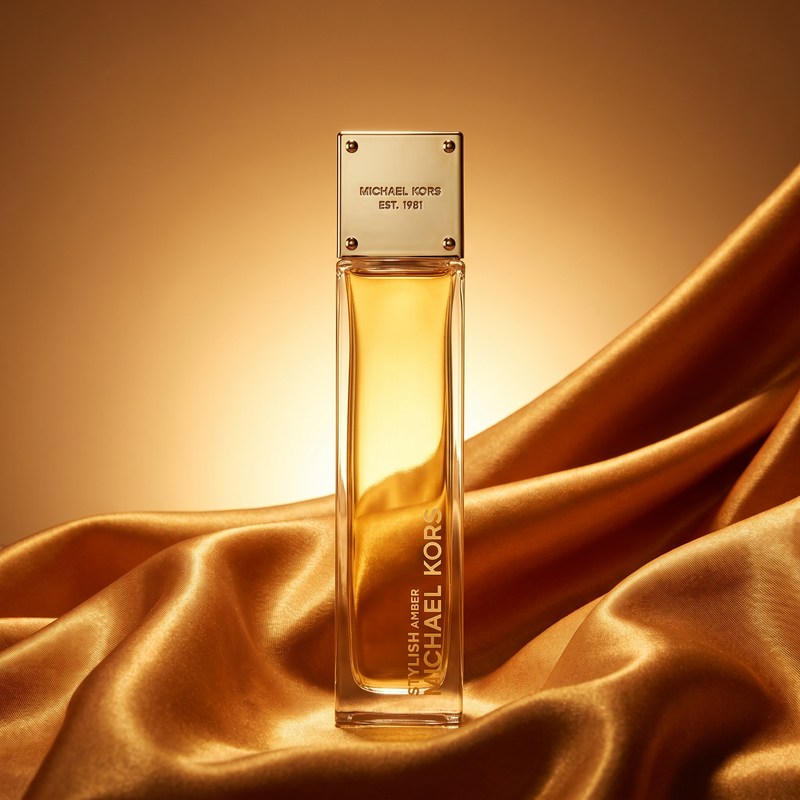 Michael Kors Stylish Amber on amber silk