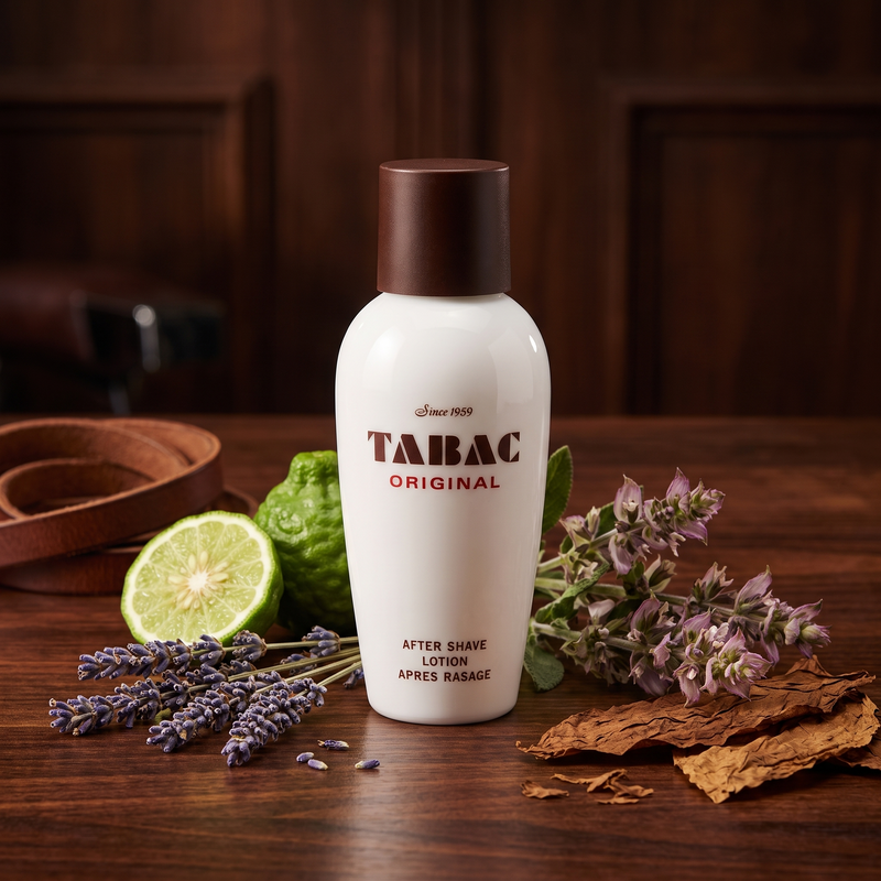Tabac Original Aftershave Lotion with lavender, bergamot and tobacco leaf