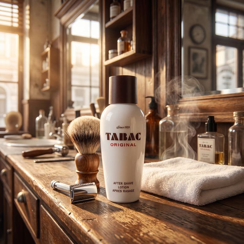 Tabac Original Aftershave Lotion for the morning shave