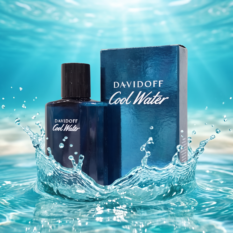 Davidoff Cool Water Shower Gel in an ocean splash