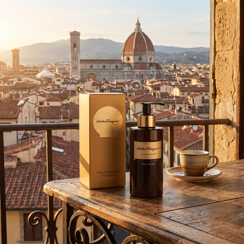 Salvatore Ferragamo Rinascimento Body Lotion for a morning in Florence