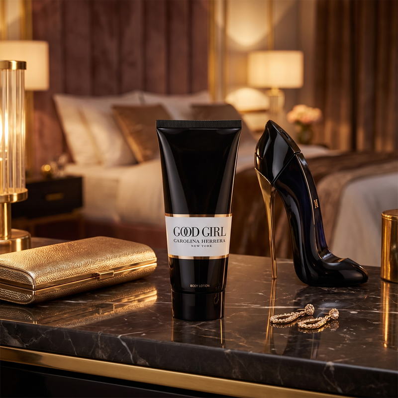 Carolina Herrera Good Girl Body Lotion before a night out