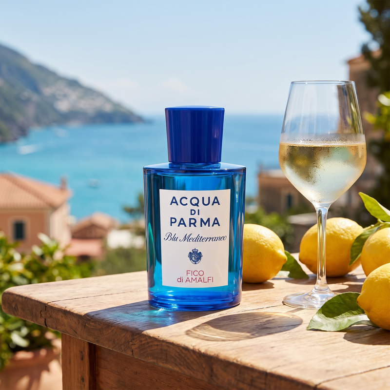 Acqua di Parma Blu Mediterraneo Fico di Amalfi for a summer lunch in Amalfi