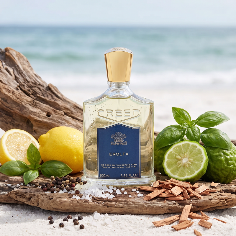 Creed Erolfa with citrus, basil and sea salt