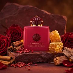 Amouage Crimson Rocks with cinnamon, honey and rose