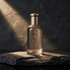Hugo Boss Bottled EDP in a shaft of light