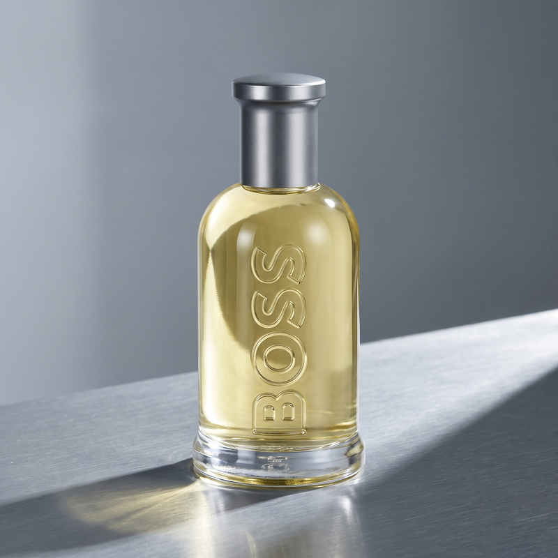 Hugo Boss Bottled EDT on brushed steel