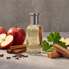 Hugo Boss Bottled EDT with apple, cinnamon and sandalwood