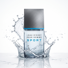 Issey Miyake L'Eau d'Issey Pour Homme Sport in a water splash