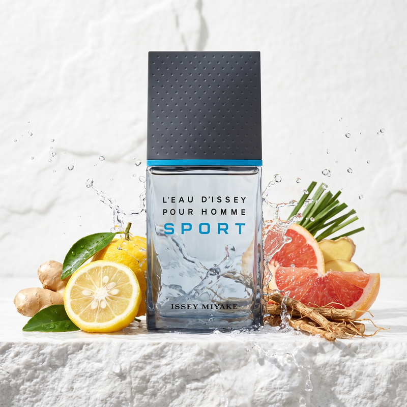 Issey Miyake L'Eau d'Issey Pour Homme Sport with yuzu, grapefruit and ginger