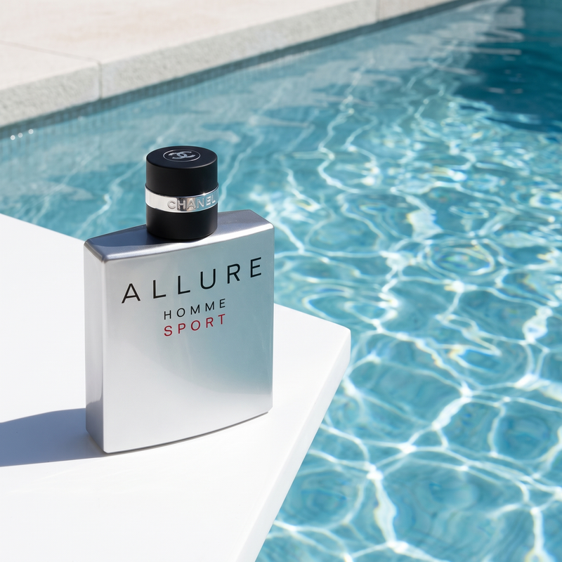Chanel Allure Homme Sport by the pool