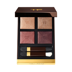 Makeup palette with four eyeshadows and applicators in a Tom Ford box.