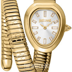 Just Cavalli Aversa JC1L222M0025 rose gold coil watch green dial