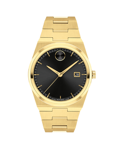 Movado Bold Quest Black Dial Gold-Tone Men's Watch 3601223