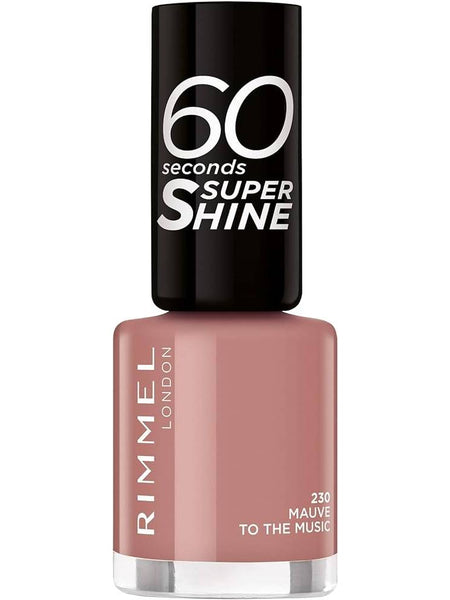 Rimmel London 60 Seconds Super Shine 230 Mauve To The Music 8ml Authentic | Ownly Club