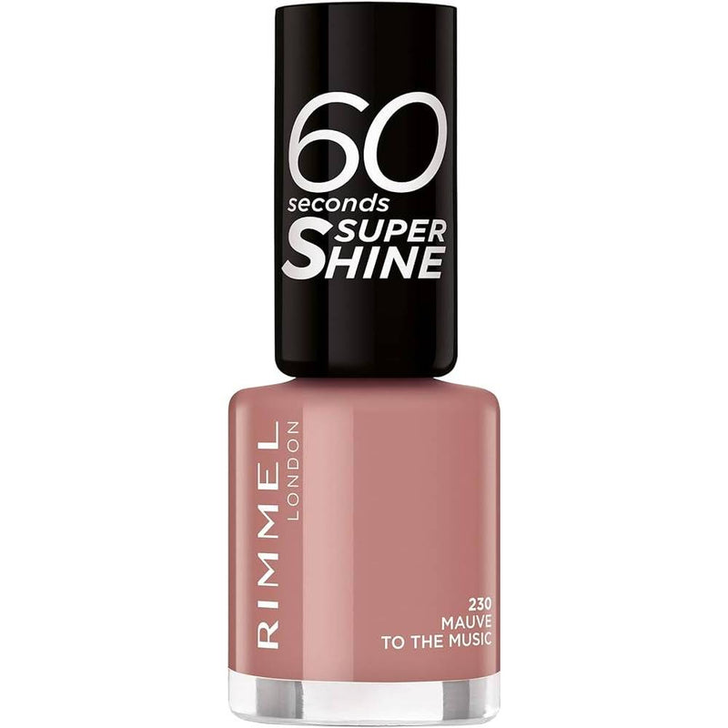Rimmel London 60 Seconds Super Shine 230 Mauve To The Music 8ml Authentic | Ownly Club