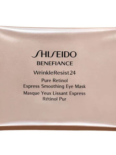 Shiseido Benefiance Wrinkleresist24 Pure Retinol Express Smoothing 12 Packets X 2 Sheets Eye Mask Authentic | Ownly Club