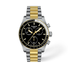 Tissot PR516 T149.417.22.051.00 two-tone gold chronograph with black dial