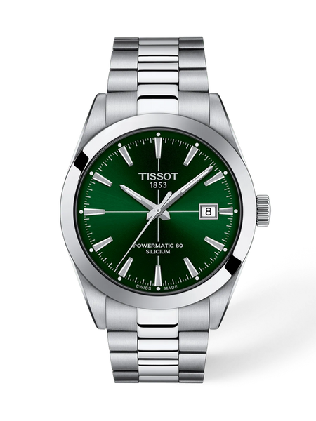 Tissot Gentleman T127.407.11.091.01 green dial Powermatic 80 Silicium automatic watch