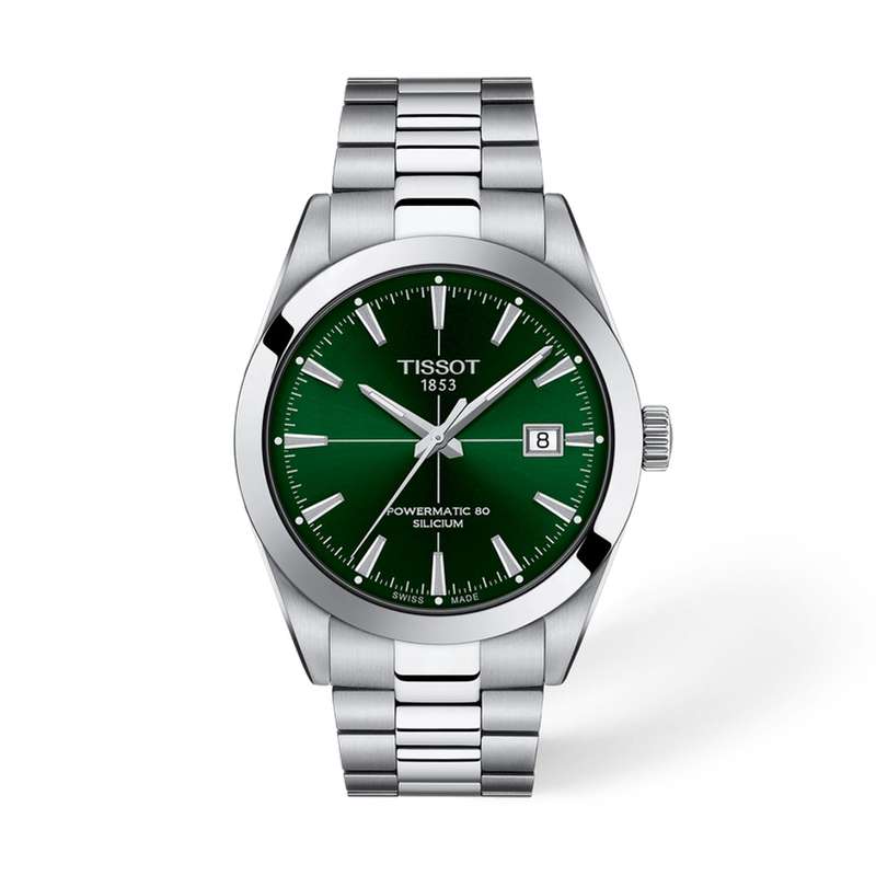 Tissot Gentleman T127.407.11.091.01 green dial Powermatic 80 Silicium automatic watch