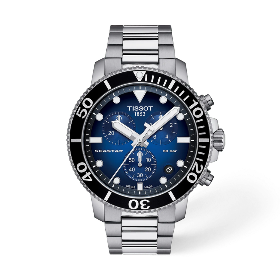 Tissot Seastar 1000 Chronograph Blue Dial Men's Watch T120.417.11.041.01