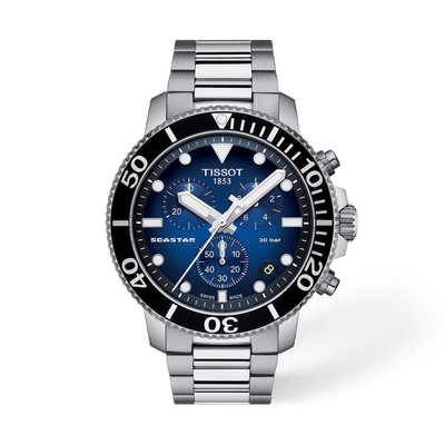 Tissot Seastar 1000 Chronograph Blue Dial Men's Watch T120.417.11.041.01
