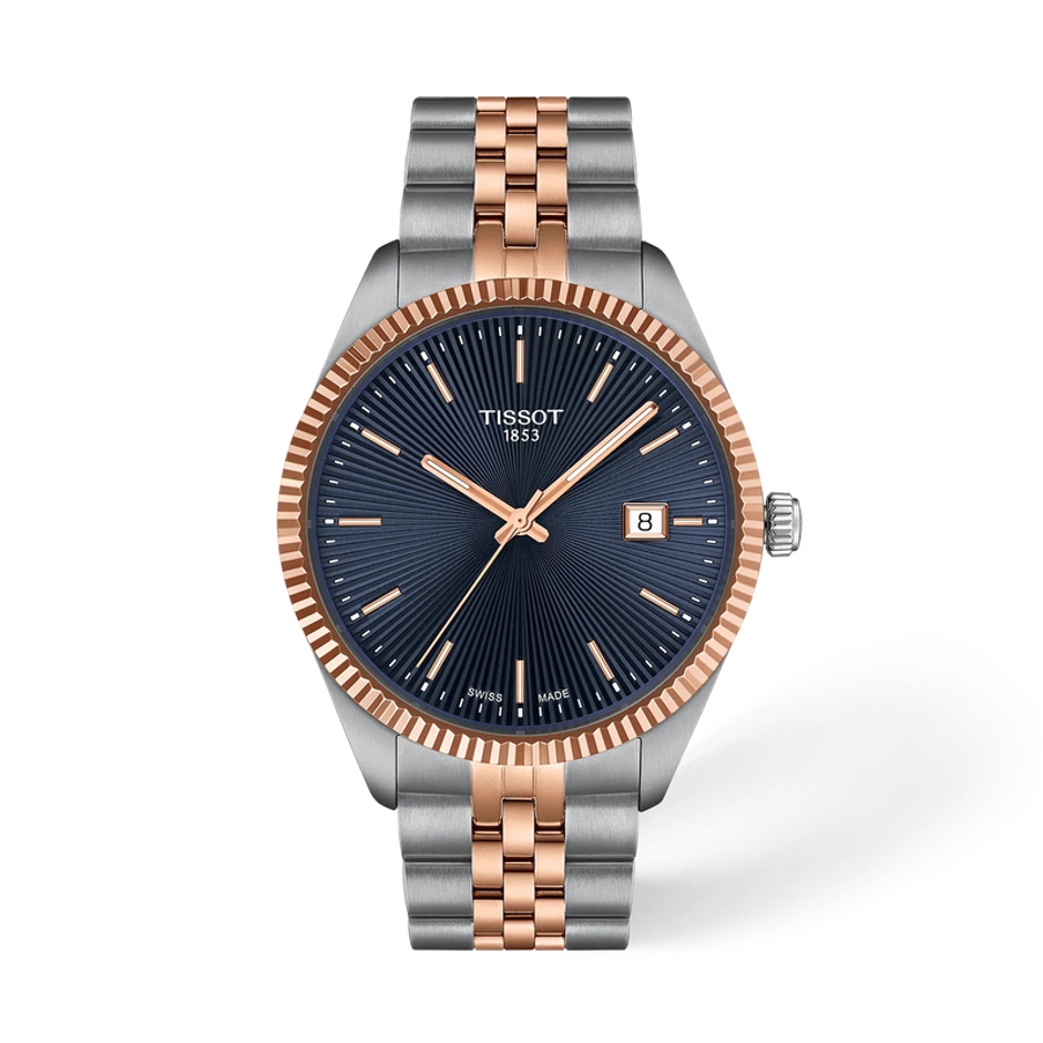Tissot Ballade Quartz Blue Dial Two-Tone Men's Watch T156.410.22.041.00