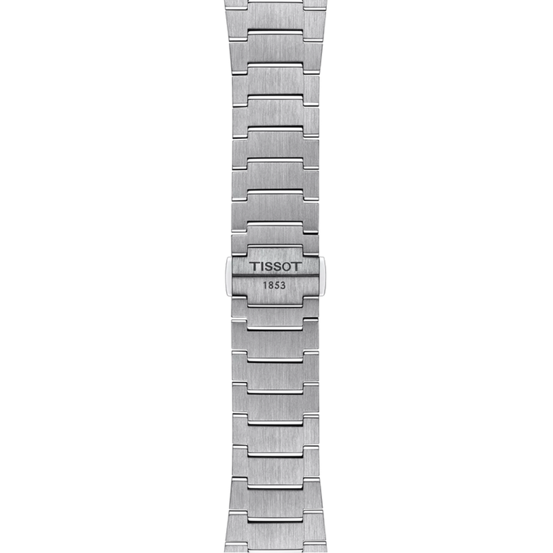 Tissot PRX T137.407.11.041.00 blue knurled waffle dial detail