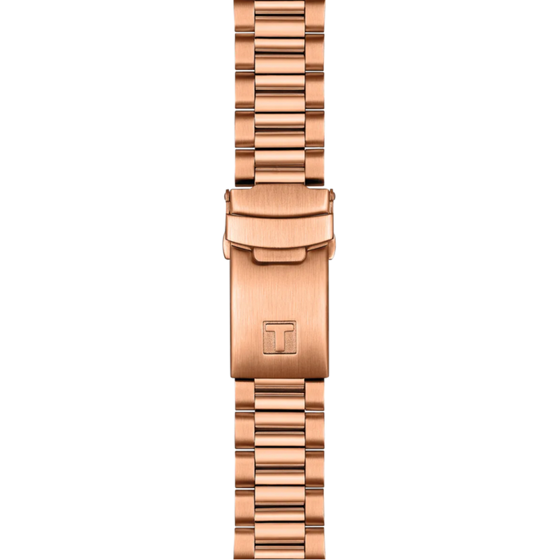 Tissot PR516 T149.417.33.051.00 rose gold PVD bracelet and cushion case