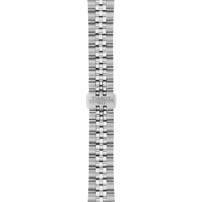 Tissot Ballade ice blue watch, side profile