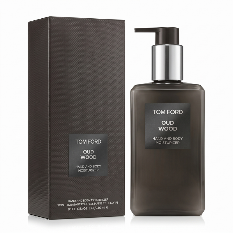 Tom Ford Oud Wood Hand & Body Moisturizer 240ml bottle with box