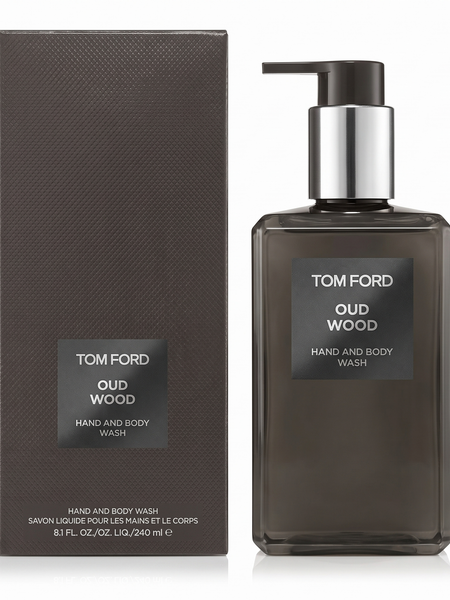 Tom Ford Oud Wood Hand & Body Wash 240ml bottle with box