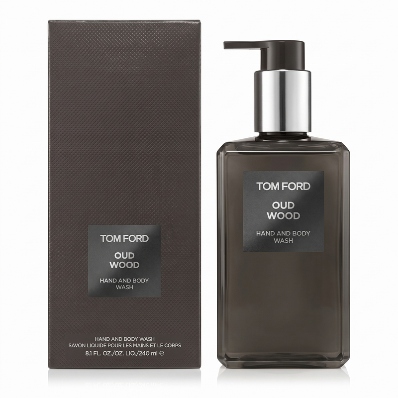 Tom Ford Oud Wood Hand & Body Wash 240ml bottle with box