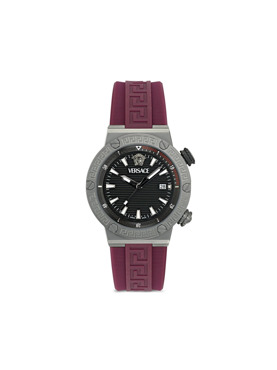 Versace Greca Logo Diver Quartz Men's Watch 43mm